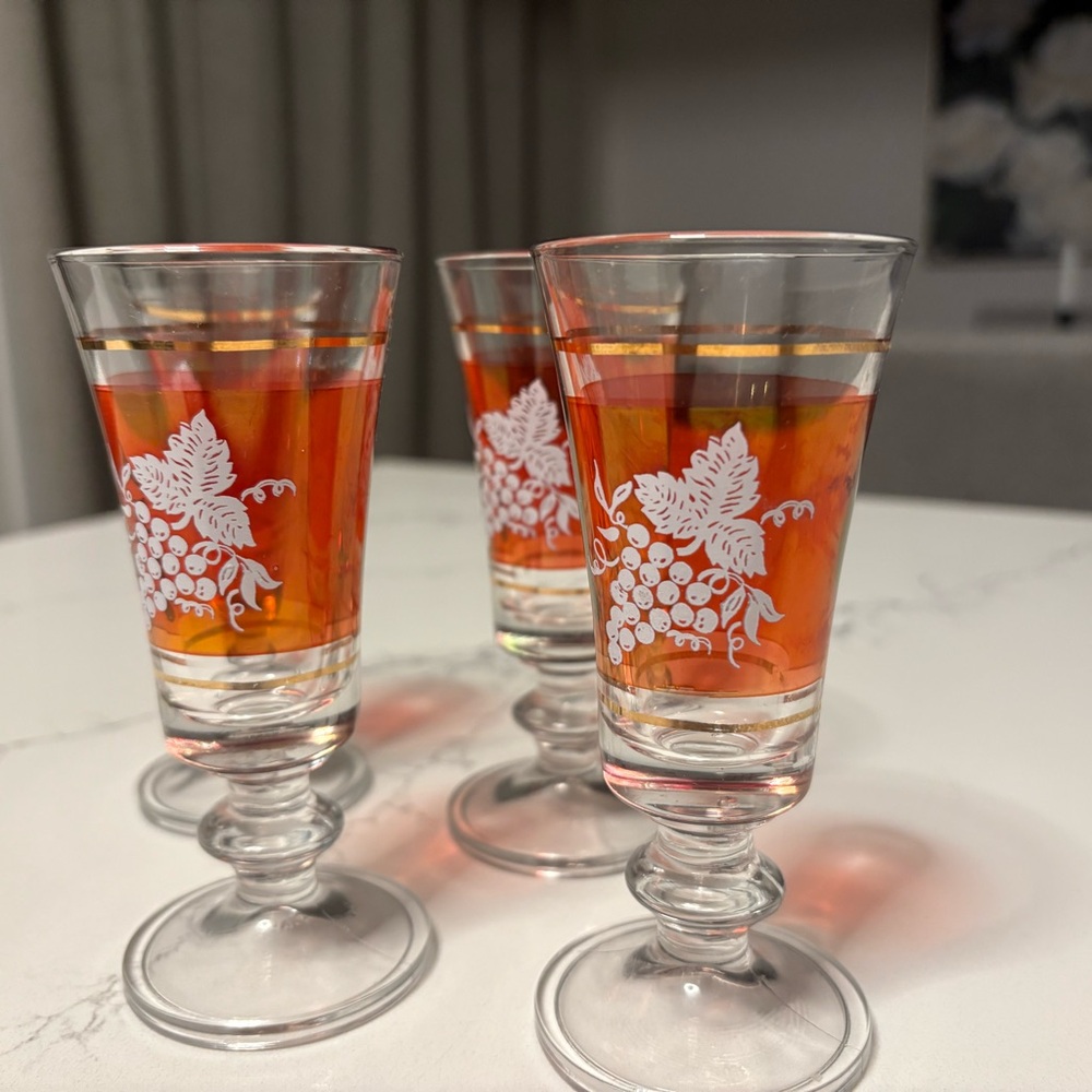LUBIANA vintage Italian shot glasses